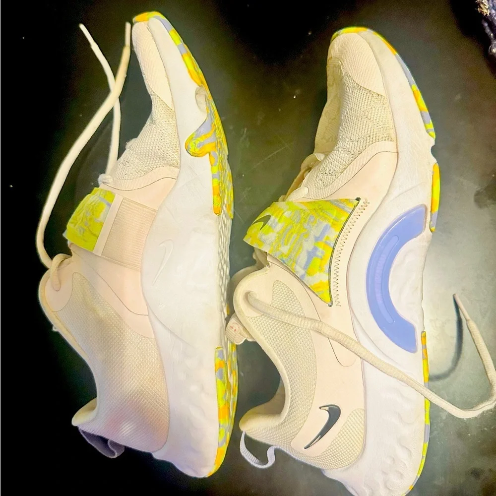Nike OffWhite Walking Training Athletic Streetwear Lace-Velcro Closure Shoes 8.5